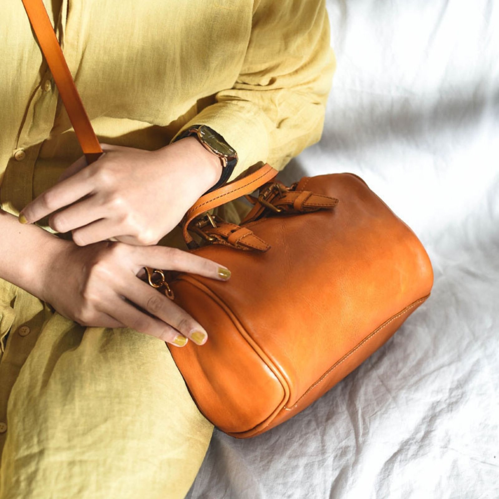 il_fullxfull.6056715218_8j34 Johnature Vintage Handmade Women Bag 2026 New First Layer Cow Leather Handbag Shoulder Bags Leisure Solid Color Messenger Bag - Image 3