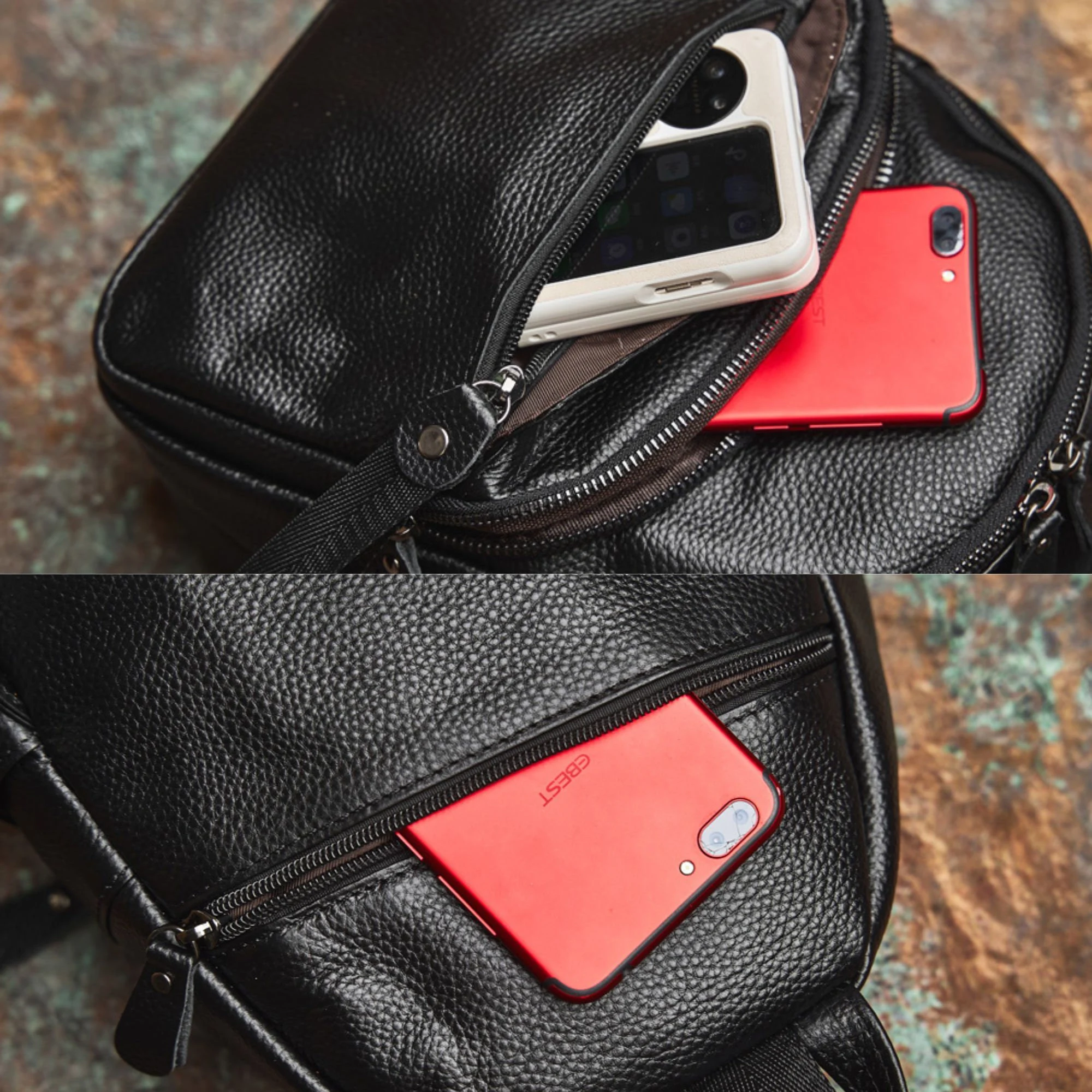 il_fullxfull.6145413902_mltf (1) NASVA Genuine Leather Fashion Ladies Backpack New Head Layer Cowhide Small Shoulder Bag Student Schoolbag Daily - Image 5