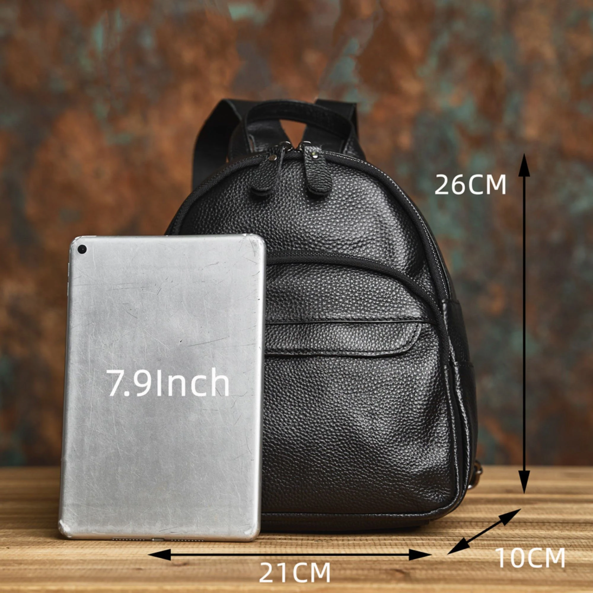 il_fullxfull.6193506483_7nkj NASVA Genuine Leather Fashion Ladies Backpack New Head Layer Cowhide Small Shoulder Bag Student Schoolbag Daily - Image 8