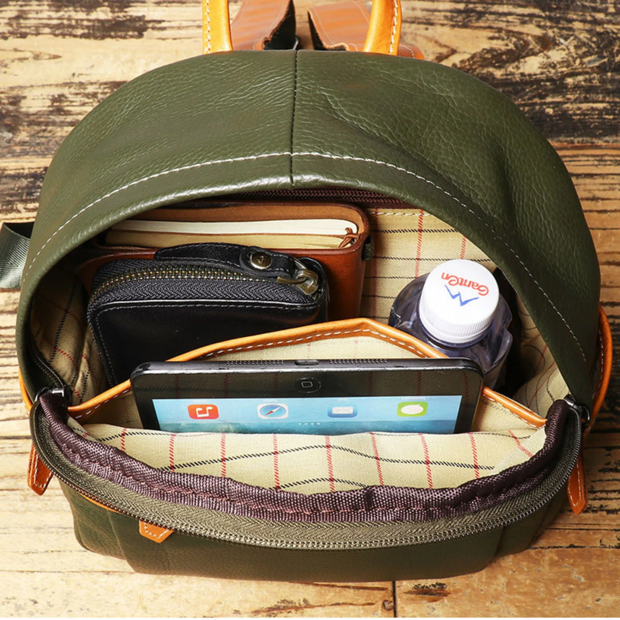 il_fullxfull.6303059608_rcwk Women's real leather shoulder fashion all kinds of casual leather backpack color carry backpack - Image 3