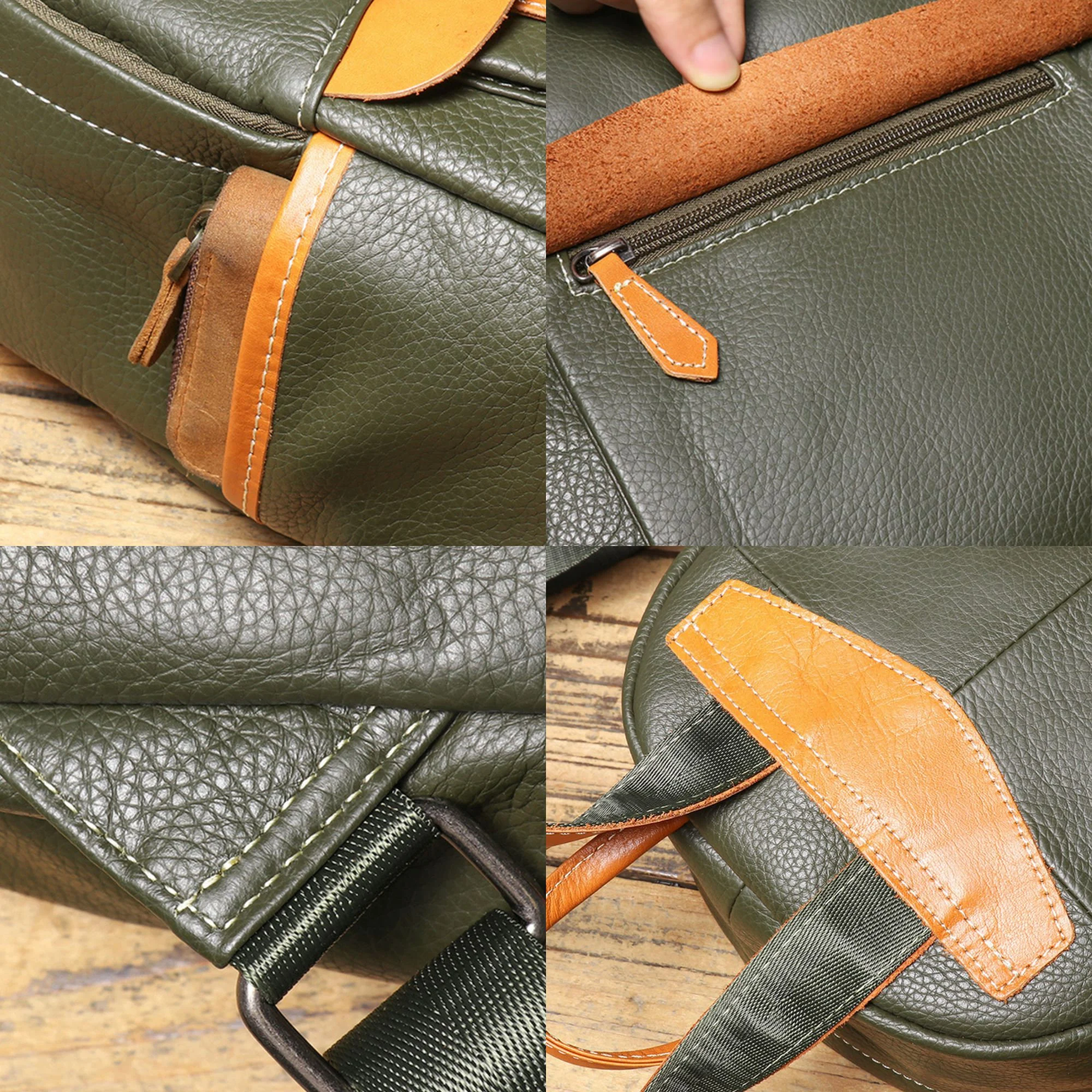 il_fullxfull.6351118481_156d Women's real leather shoulder fashion all kinds of casual leather backpack color carry backpack - Image 9