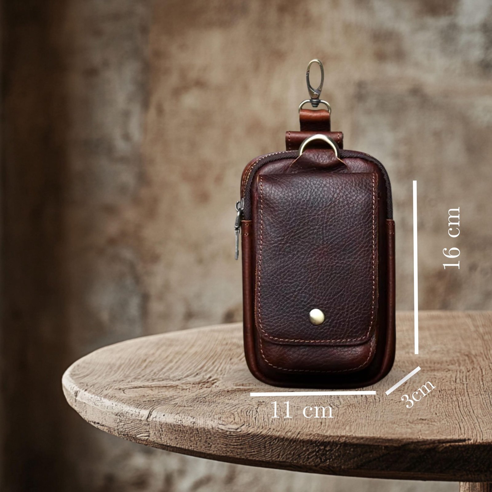 il_fullxfull.7045423948_8uxp NZPJ Genuine Leather Men's Waist Bag Top Layer Cowhide Fashion Hook Bag Leisure Belt Bag Cigarette Box 6.5-inch Mobile Phone Bag - Image 10