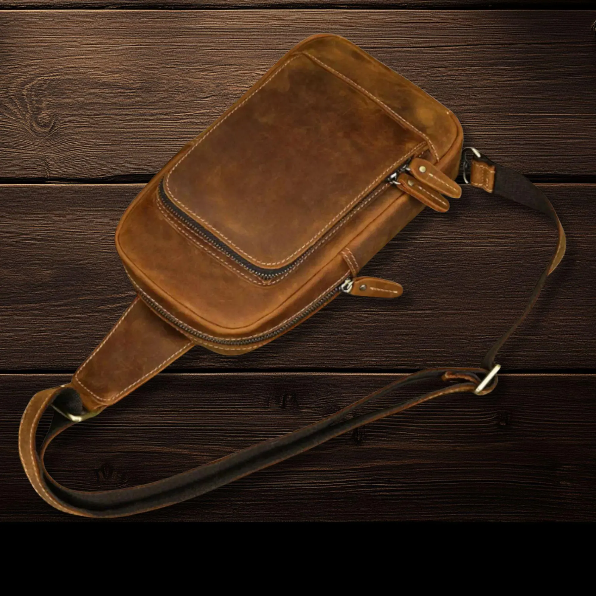 il_fullxfull.7062957686_7r9q Luxury Male Chest Bags Genuine Leather Crossbody Bag Men Sling Chest Pack for Men Chest Bag Leather casual men one shoulder bag - Image 3