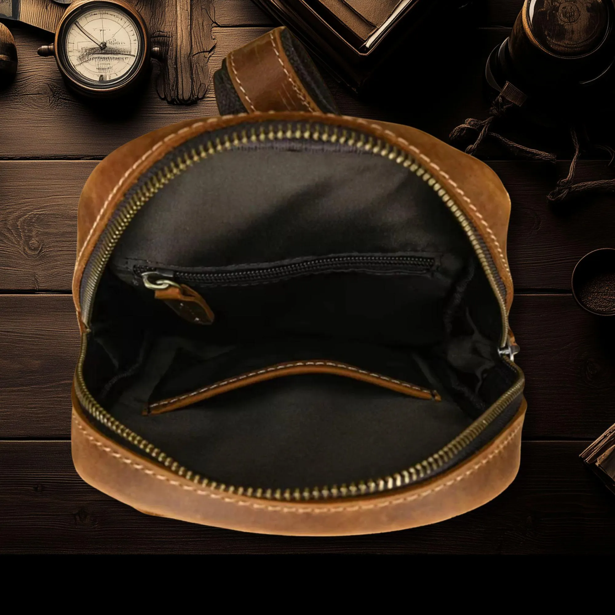 il_fullxfull.7110912427_5o2y Luxury Male Chest Bags Genuine Leather Crossbody Bag Men Sling Chest Pack for Men Chest Bag Leather casual men one shoulder bag - Image 8