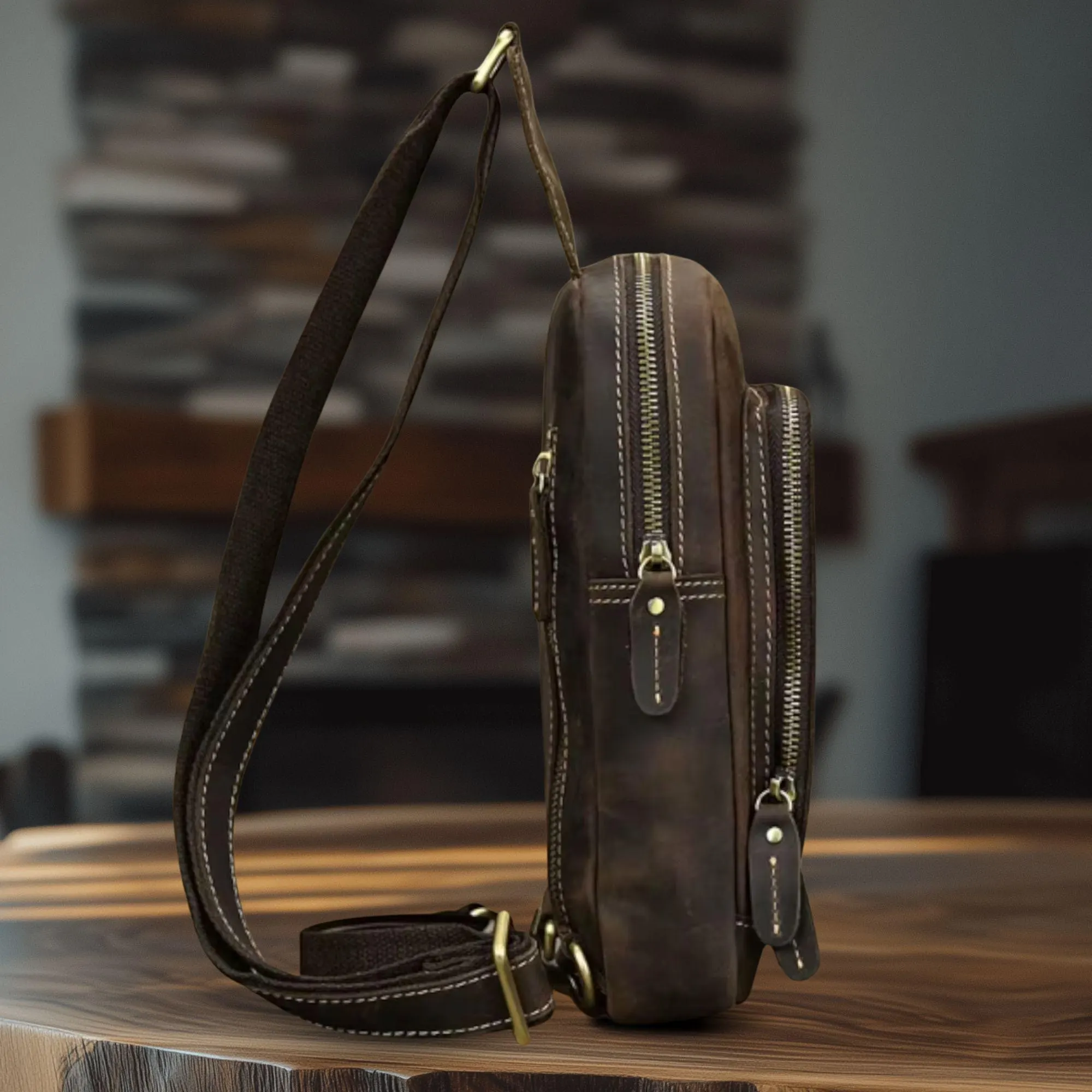il_fullxfull.7110912513_gsse Luxury Male Chest Bags Genuine Leather Crossbody Bag Men Sling Chest Pack for Men Chest Bag Leather casual men one shoulder bag - Image 10