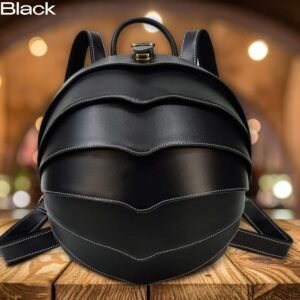 Feature Vintage Leather Backpack Men Women Unique Designer Travel Bagpack Retro Crazy Horse Leather Beetle Backpack Anti theft
