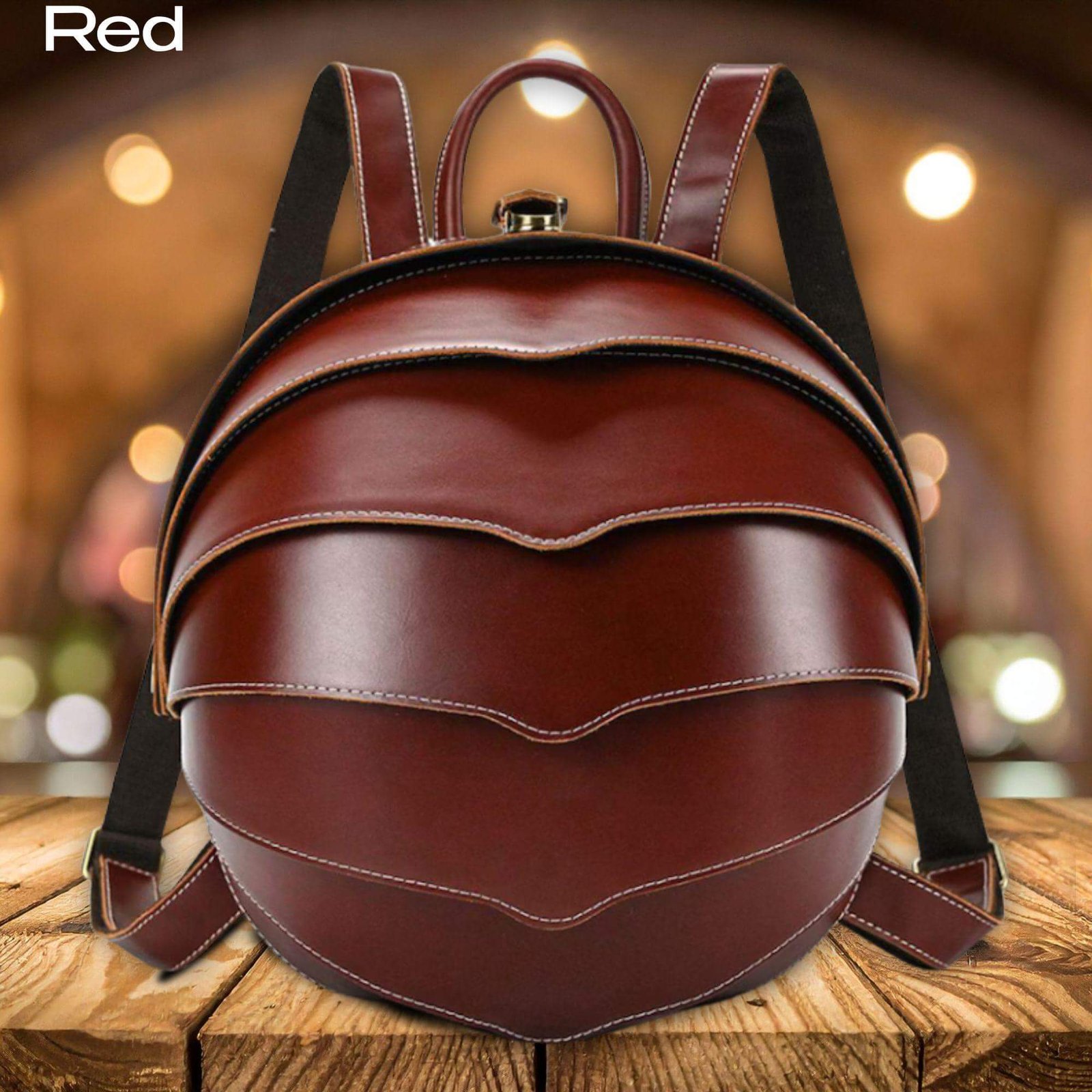il_fullxfull.7258214666_sbnr Feature Vintage Leather Backpack Men Women Unique Designer Travel Bagpack Retro Crazy Horse Leather Beetle Backpack Anti theft - Image 3
