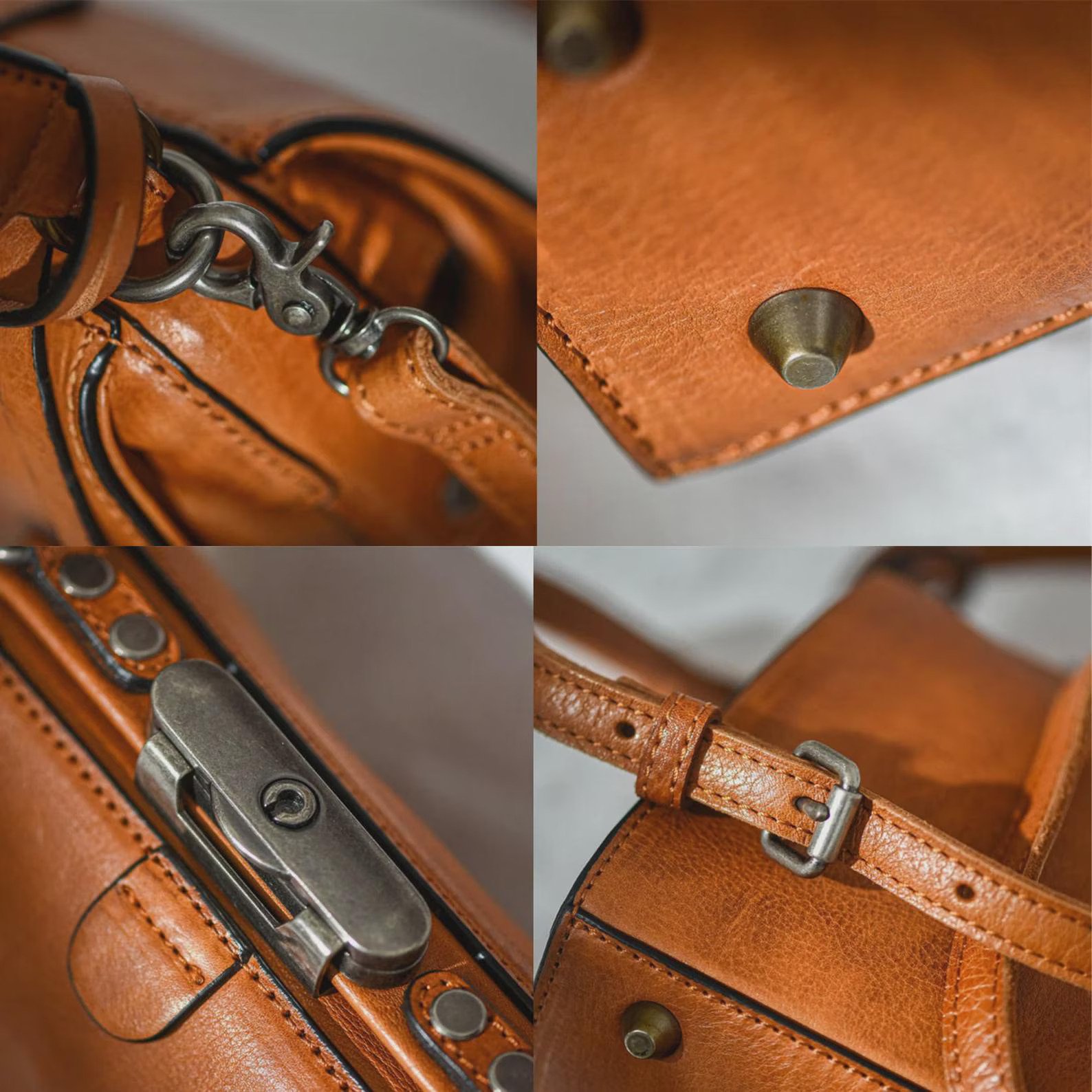 il_fullxfull.7445370500_7gkz PNDME fashion designer natural genuine leather ladies mini small handbag weekend daily women's real cowhide lock crossbody bag - Image 3